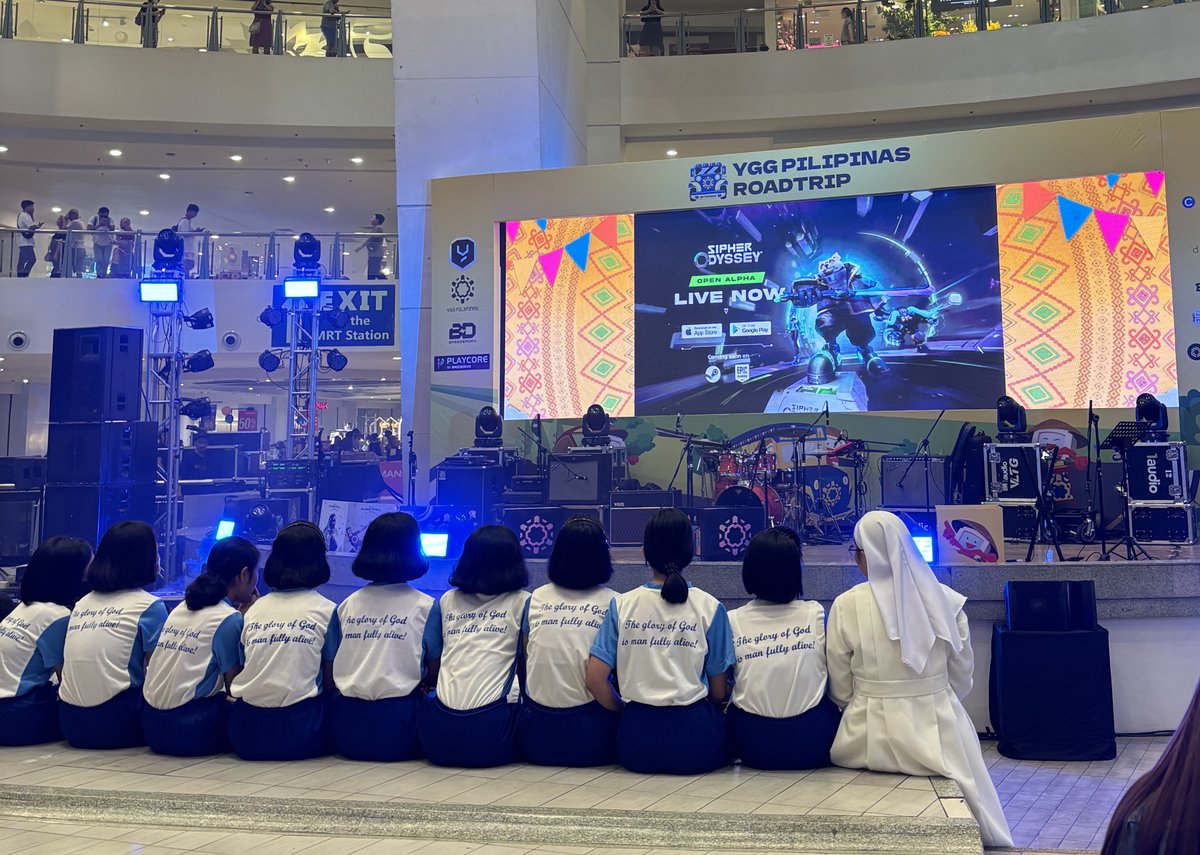 playSIPHER's tweet photo. THANK YOU MANILA 🇵🇭

Your energy, enthusiasm, and creativity made the last stop of the @Yggphroadtrip truly a GRAND FINALE 🎉

From amazing Sipher cosplays, exciting merch activations, challenging Endless runs, and epic Arena showmatches - it has been a legendary roadtrip with @YGGPilipinas 🚀

Shoutout to all the volunteers & organizers who made this possible.

See you in Sipheria! ✌🏻