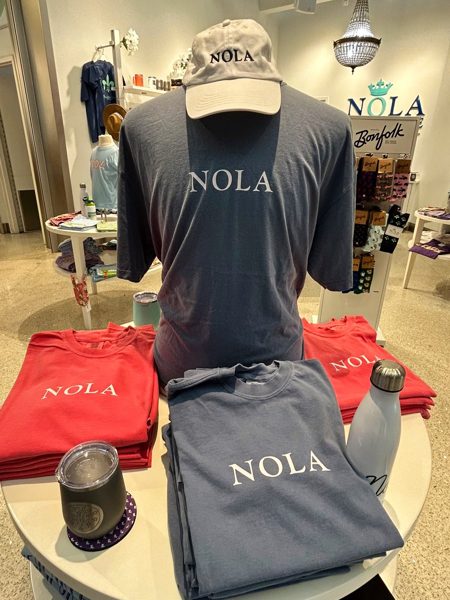 flyneworleans's tweet photo. So many ways to rep New Orleans. Find New Orleans themed shirts, hats and accessories at shops throughout #MSY including @dirtycoast, NOLA Couture and @FleurtyGirl. #IndulgeMSY https://t.co/1Nvir2W0W4
