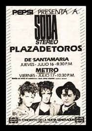 PogotaConcerts's tweet photo. Un dia como hoy pero en 1987
Soda Stereo se presentaba en la plaza de toros la santamaria en Bogotá 

En su gira Signos 
#DatosConElTioPogo #Comparte #Apoya https://t.co/7GCBt3QLz3