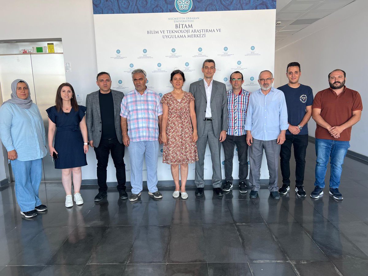 neubitam's tweet photo. Necmettin Erbakan Üniversitesi Fen Fakültesi Dekanı Prof. Dr. Bünyamin AYDIN ve Fen Bilimleri Enstitüsü Müdürü Prof. Dr. Şerife Yurdagül KUMCU öncülüğünde bir heyet BİTAM’ı ziyaret etmişlerdir.Katılım sağlayan hocalarımıza teşekkür ederiz.
@CemZorlu 
@NEUniversitesi
@ErciFatih https://t.co/0YplF2cYxH
