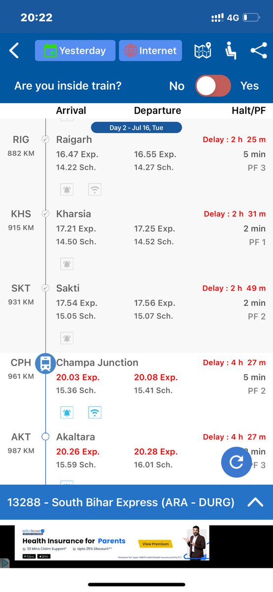 Vishnupriya472's tweet image. Iska responsibility kon lega ..?? Kya reason hai …?? Koi insaan 👨 24 hours ki journey ko 30 hours leta hai iska Bajay sa lo issue hota hai uska Jawabadehi kon hoga train no-13288 , @RailMinIndia #railway #SECR #traintiming