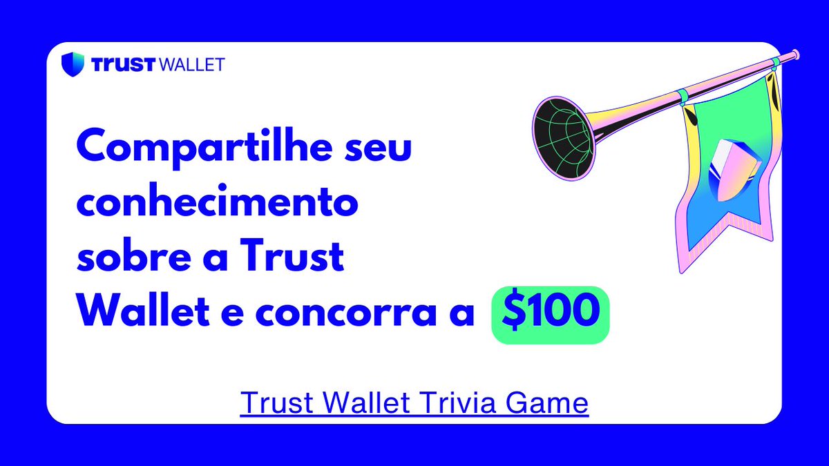 TrustWalletPRT's tweet photo. Trivia Game com a Trust Wallet! 🎯🎮🧩

Teste o seu conhecimento sobre a #TrustWallet: faça perguntas, marque seus amigos e concorra a $100 em tokens! 💙

Como participar? 

•Like + RT 
•Marque de 1-3 amigos usando #DYKTrustWalletLATAM
•Siga @TrustWalletPRT 
•Faça uma pergunta criativa relacionada a Trust Wallet, pelo menos 1 pessoa marcada precisa responder a sua pergunta. 

Encerramento: 22/07

Siga a Thread com exemplos 🧵👇
