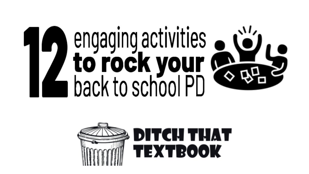 🚨Updated post! 🚨

12 engaging activities to ROCK your back to school PD!

🪞Reflect and plan for the year ahead
🔐 Try a digital escape room
🦸🏻‍♀️Create superhero trading cards
🎮 Play games
🎥 Make staff intro videos 
⏳ Share time saving tips and tools 

ditchthattextbook.com/12-engaging-ac…