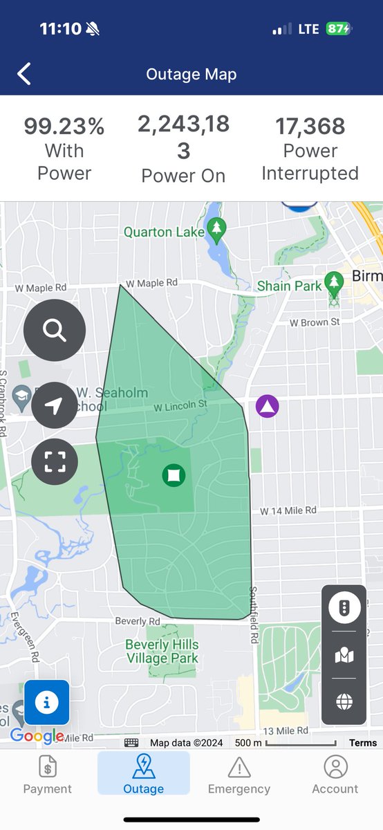 Hi <a href="/DTE_Energy/">DTE_Energy</a>. I think we are now at 4 or 5 days without power in the last 30 days. Had a similar streak in the winter. Seems like a better fix is needed. I don’t think we’ve ever gotten the very nominal statement credit either. <a href="/MalloryMcMorrow/">Mallory McMorrow</a>