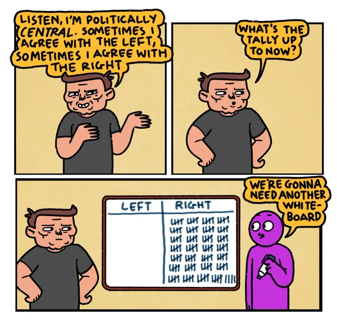 please remember that elon musk is politically central 
