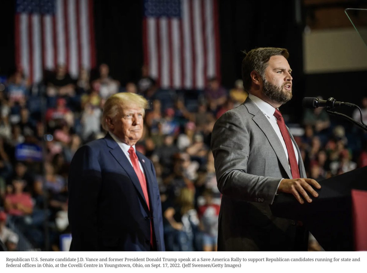 39 Things to Know About JD Vance, Trump’s VP

The freshman senator and best-selling author from Ohio is the first millennial on a major party ticket. Here’s a rundown of his background and stances.
read here: theepochtimes.com/article/39-thi…