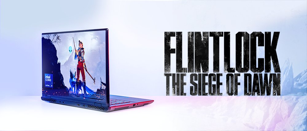 PlayFlintlock's tweet photo. To celebrate the launch of Flintlock: The Siege of Dawn on July 18th, we’ve partnered with @Alienware to create this awesome custom Flintlock Laptop!

One lucky winner will receive this laptop (specs below) and a deluxe edition Steam key for Flintlock. Plus, FIVE additional winners will receive a deluxe edition key! Souls Below!

Entry and info: https://t.co/nGkmCBbgWu