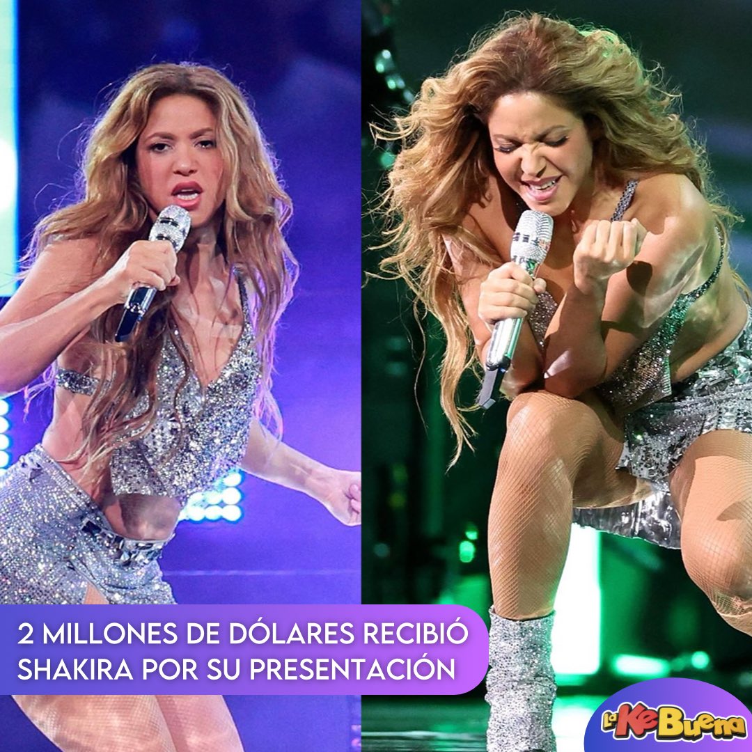 La colombiana Shakira cobró 2 MILLONES DE DÓLARES por su presentación de 7 min en la Copa América interpretando solo 4 canciones: "Hips Don't Lie", "Te Felicito", "Clandestino", y "Puntería" 😱

#lakebuenamty #aquisuena #shakira #copaamerica