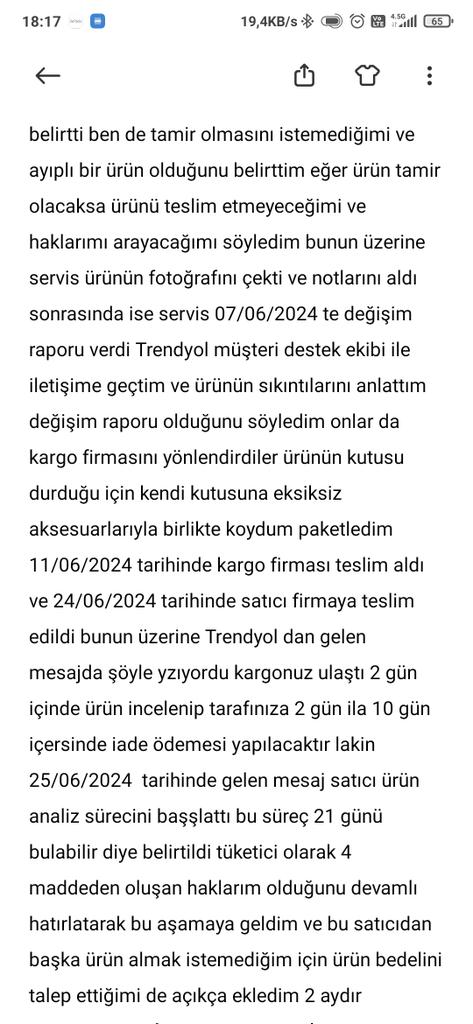 Muhammetba5234's tweet photo. Trendyol özerpa blişim mağaza ayıplı ürünü iade almamak için oyalıyor
@Trendyol @TrendyolDestek @Philips @PhilipsTurkiye @PhilipsTVTR @özerpabilişim @SikayetvarCom @tuketicihalki @XTurkiye @tc_cimer @istanbulhaber @GaziantepHaber_ @TCSanayi @TV https://t.co/3qnSGeXXn4