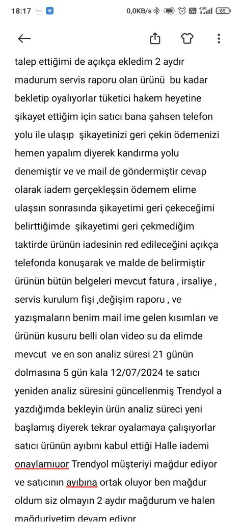 Muhammetba5234's tweet photo. Trendyol özerpa blişim mağaza ayıplı ürünü iade almamak için oyalıyor
@Trendyol @TrendyolDestek @Philips @PhilipsTurkiye @PhilipsTVTR @özerpabilişim @SikayetvarCom @tuketicihalki @XTurkiye @tc_cimer @istanbulhaber @GaziantepHaber_ @TCSanayi @TV https://t.co/3qnSGeXXn4