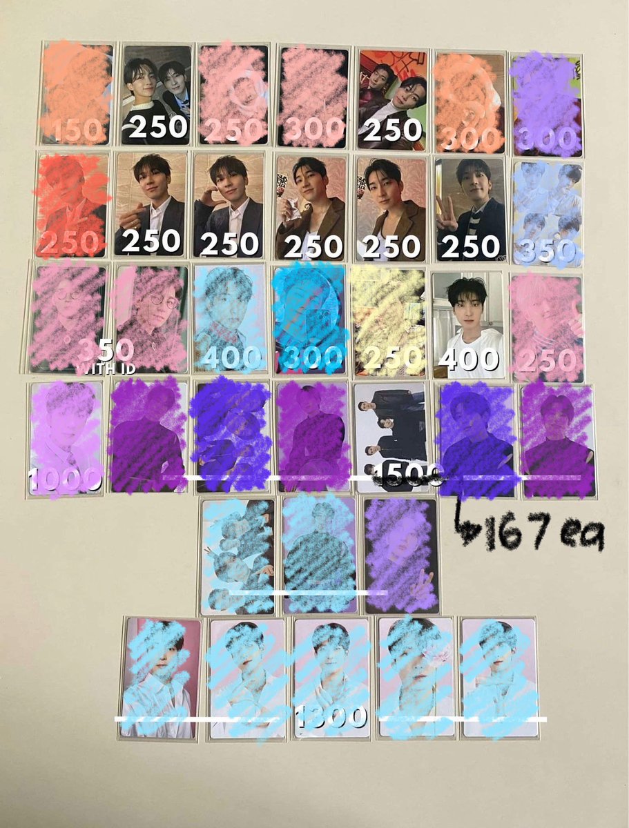 tamztingtingbol's tweet photo. update:

— can’t steal blue marked
— to steal: previous claim/s + 1
— all must be taken to push
— same color same taker

wts lfb svt seventeen pc photocard wonwoo jeonghan scoups hoshi jun seungkwan dino the8 hao woozi vernon mingyu joshua dk dokyeom https://t.co/T0EiEhYd02