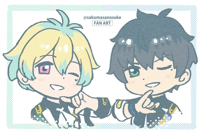 お祝い絵を描く余裕がない…!再掲です…10周年本当におめでとうございます。 #SideM 