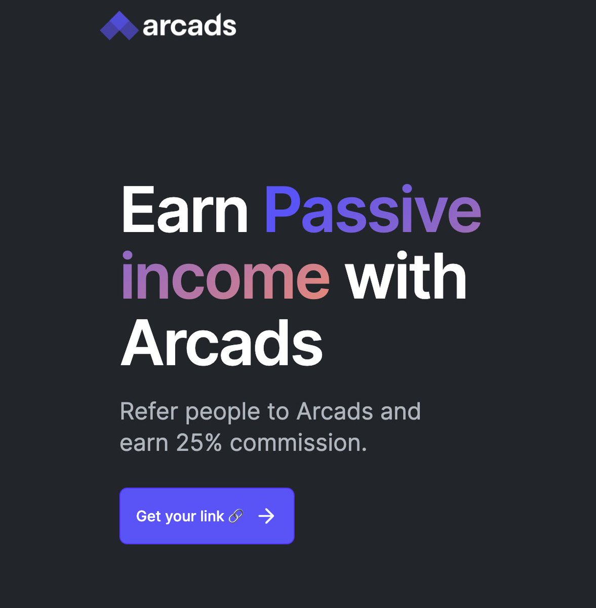 ARCADS' AFFILIATE PROGRAM IS OPEN 🎉

Join Here 👉 arcads.ai/affiliate