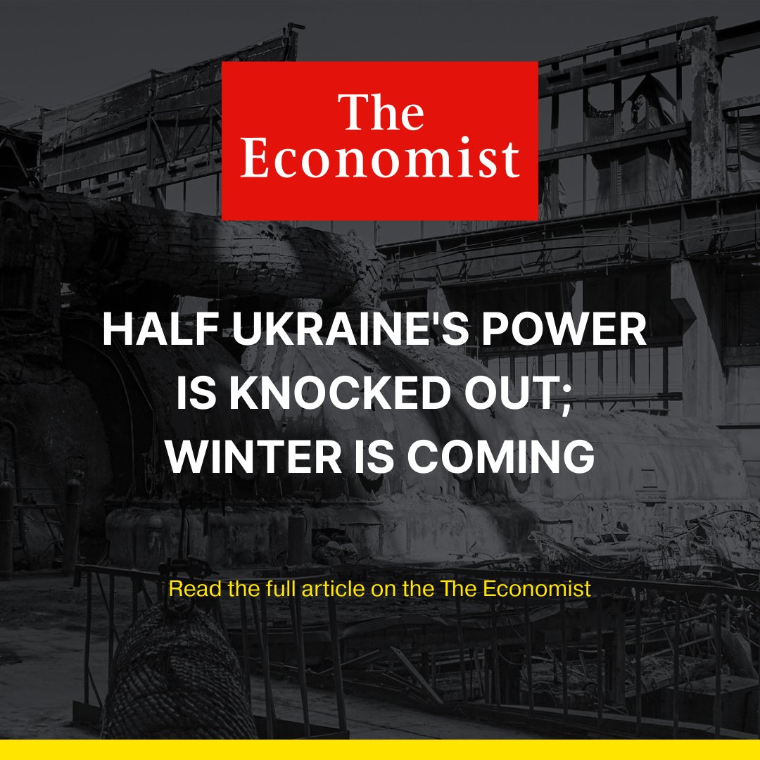 Maxim Timchenko (@timchenkomaxim) on Twitter photo In an important article this week, The Economist takes readers right inside a <a href="/dtek_en/">DTEK Group</a> power station hit by russian missiles: "walls charred by a fire that that burnt for over 24 hours, windows blown out, roof collapsed, machinery wrecked, pipes and ducts broken; everywhere a In an important article this week, The Economist takes readers right inside a <a href="/dtek_en/">DTEK Group</a> power station hit by russian missiles: "walls charred by a fire that that burnt for over 24 hours, windows blown out, roof collapsed, machinery wrecked, pipes and ducts broken; everywhere a