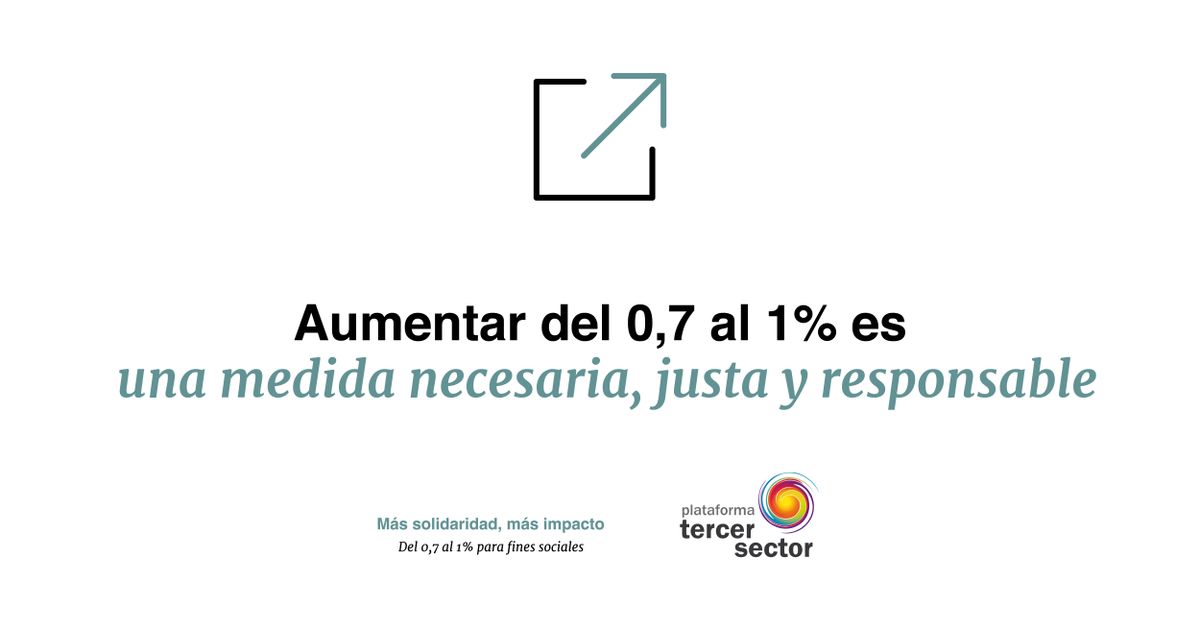 Nuestra propuesta, #MásSolidaridadMásImpacto, es el primer paso para alcanzar un marco de financiación estable, suficiente, garantizado y previsible para el #TercerSector. 
plataformatercersector.es/mas-solidarida…
