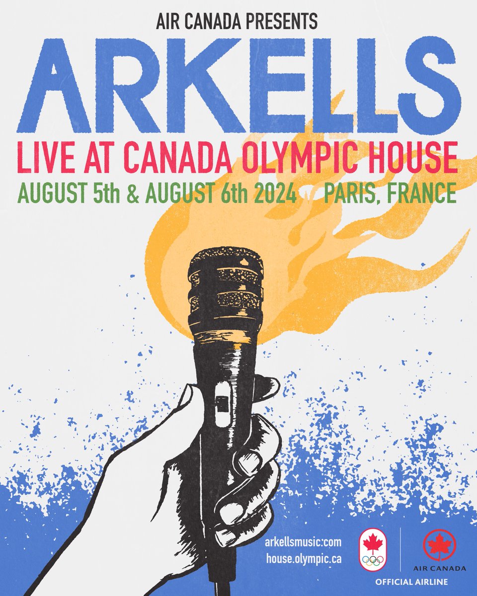 We’ve never been to Paris, France before, and this seems like the perfect time. 🥇
We got the call and are teaming up with <a href="/aircanada/">Air Canada</a> to play Canada Olympic House: Aug 5 &amp; Aug 6!  Let’s make memories with our <a href="/teamcanada/">Team Canada</a> athletes.  
🎟️ : house.olympic.ca