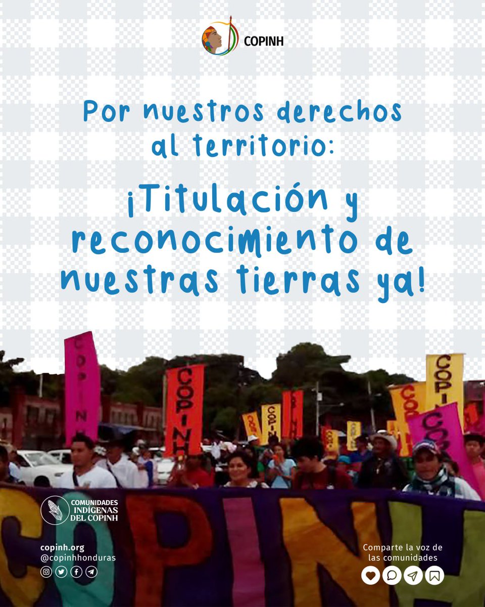 COPINHHONDURAS's tweet photo. ✊🏾Recordando a nuestro líder #Lempira, las comunidades #Lencas exigimos la titulación de nuestras tierras ancestrales.
👉🏾#Hoy nos movilizamos para denunciar la falta de respuesta del Estado.‼️
🌱Nuestros territorios son parte integral de nuestra existencia. La ausencia de un marco regulatorio adecuado es la principal causa de la violencia en nuestras comunidades.❌