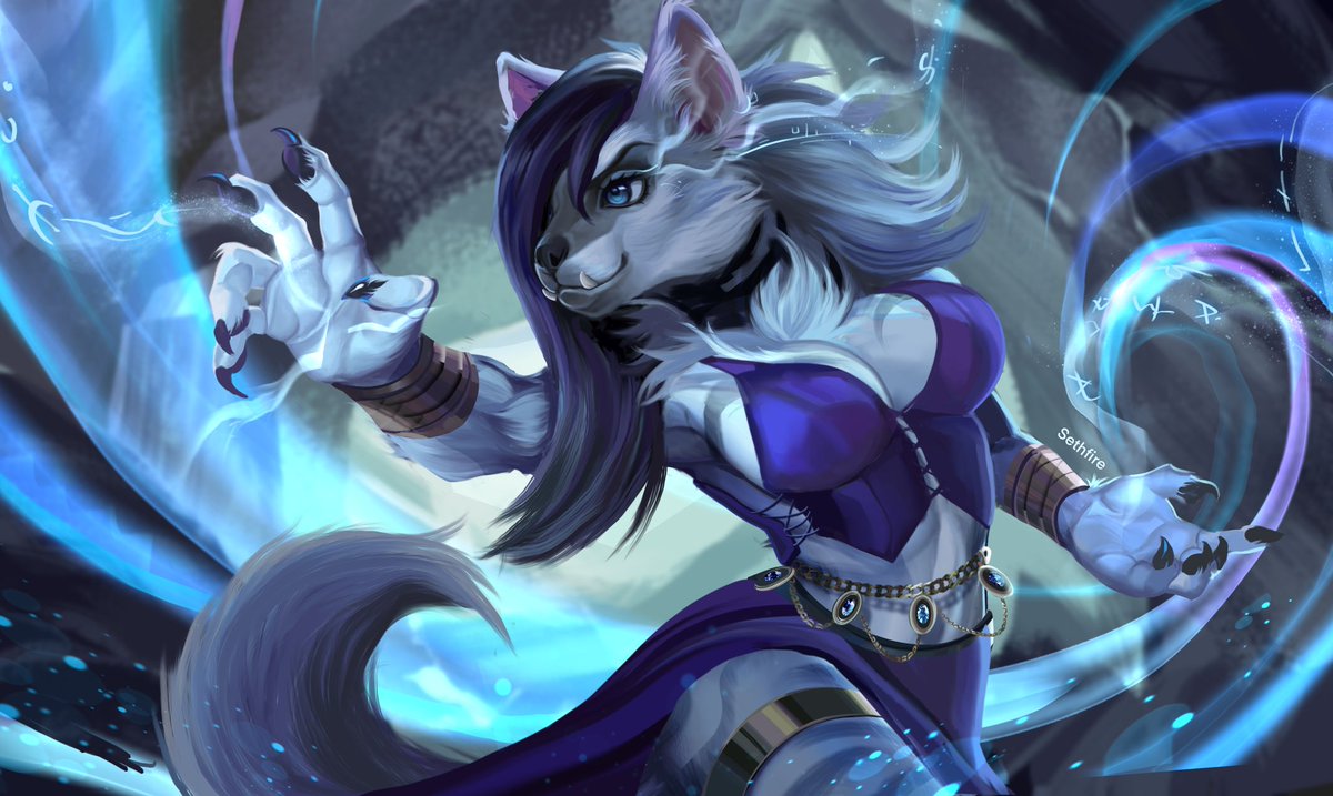 SethfireDoesArt's tweet photo. Finished Yasmin the sorcerer artwork for @PyroTeamkill your characters are so gorgeous ! Thank you for having me paint them

#dndart #DnD #sorcerer #gnoll #hyena https://t.co/L3Q5zoLiIk