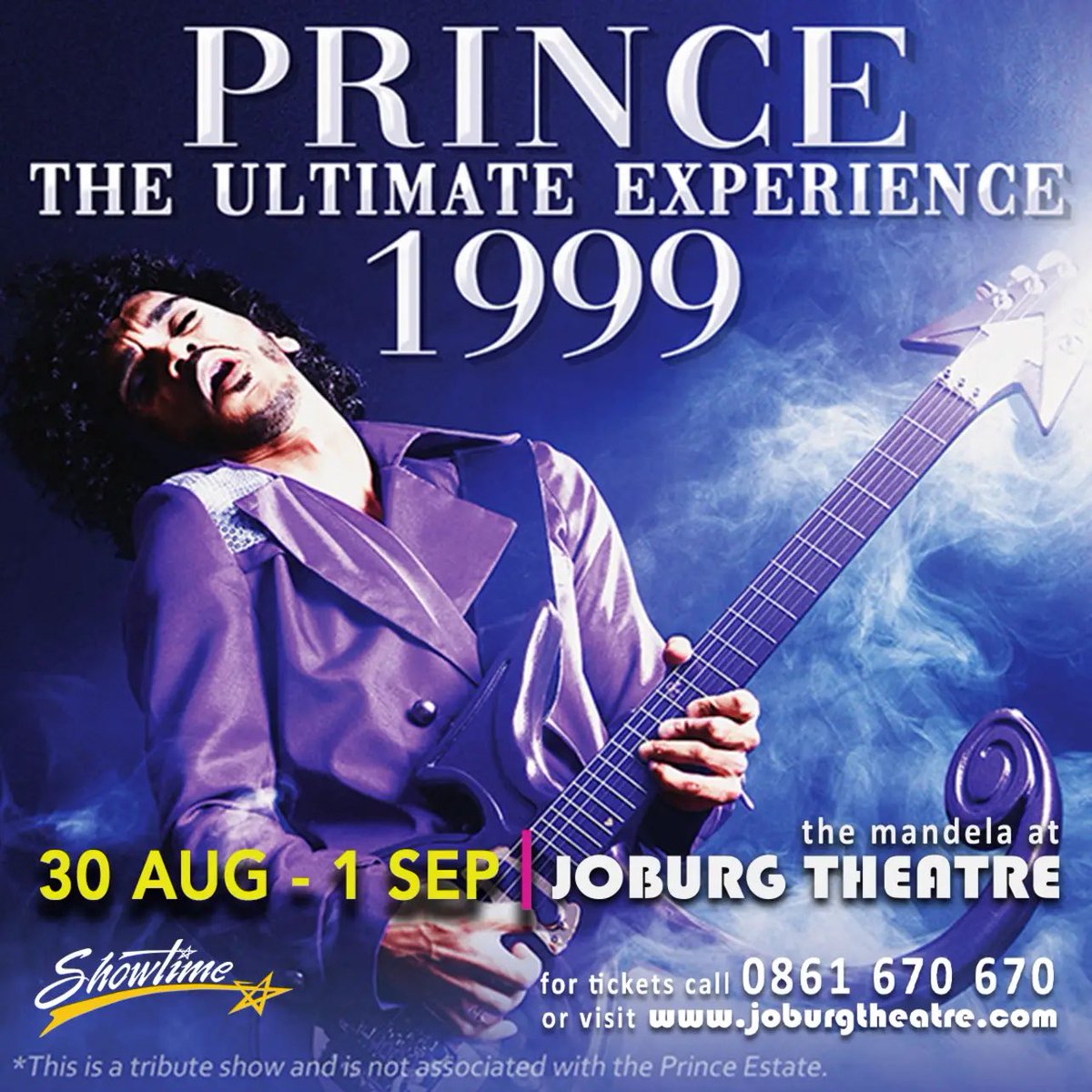 mailandguardian's tweet photo. Sponsored: PRINCE - THE ULTIMATE EXPERIENCE 1999: The genius, innovation and grandeur of the one and only Prince – this immersive stage show experience pays tribute and reverence to one of the greatest musical pioneers of our time.

Dedicated live performances from talented multi-instrumentalist Dale Ray on vocals, guitar and piano, are a fitting commemoration in this world-class production.

Book your tickets: https://t.co/bw1ClnKNOA