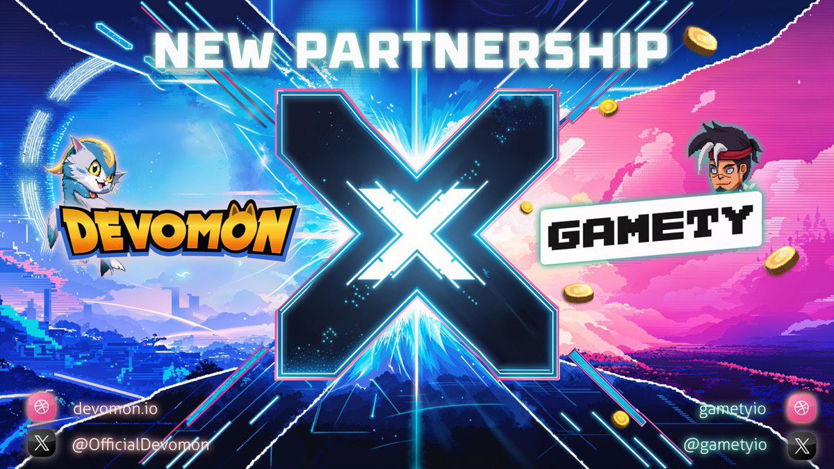 OfficialDevomon's tweet image. 🚨New Partnership Alert🚨

🤝 We are excited to announce a groundbreaking partnership with @gametyio 💥

Gamety is a new generation platform of mobile games with an algorithmic reward system to counteract the Ponzi-like Play-to-Earn (P2E) model. In the backend is a marketing…