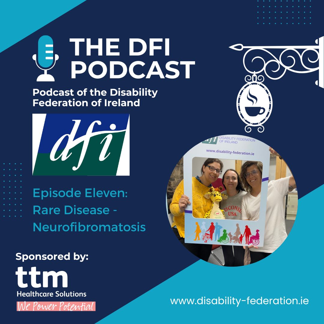 DisabilityFed's tweet photo. Episode Eleven of The DFI #Podcast focuses on #raredisease #Neurofibromatosis with three patient ambassadors from @NfIreland speaking to us about living with NF. This is powerful testimony on living with rare disease and #UnderstandingDisability needs ๐๏ธhttps://t.co/1ZCyAUyHUu https://t.co/ogZS675Mo9