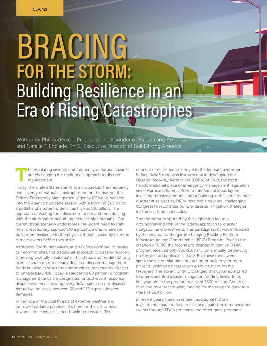 We're in the Summer edition of the <a href="/pamic1017/">Pennsylvania Association of Mutual Insurance Compa</a> Pulse Magazine talking building resilience in an era of rising catastrophes.

📄: tinyurl.com/355dsf8h