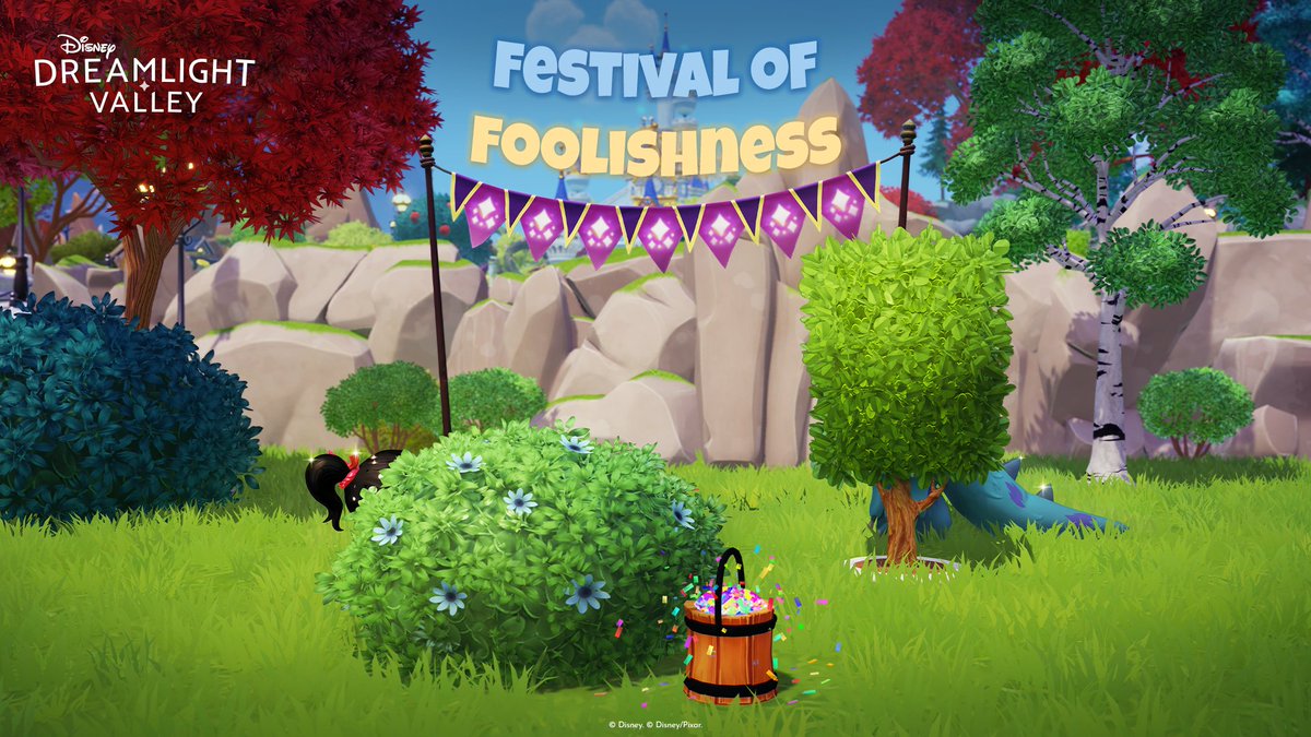 DisneyDLV's tweet photo. The Festival of Foolishness has returned! 🎉✨

Take part in an interactive story in which YOU decide the outcome of prank-fueled silliness in the Valley, and earn in-game rewards along the way!

Join the fun - either on Discord or our website - here: https://t.co/DEYC40Np7P https://t.co/ThTa8n1AIE