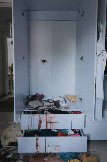 This is October 7th.

Children killed while hiding in closet.

Hamas doesn't have the right to exist.