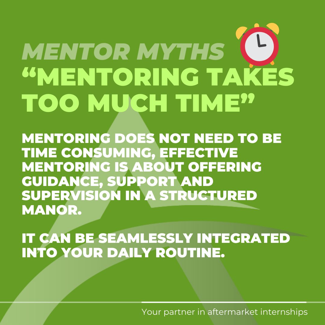 Here, we debunk some of the misconceptions of mentoring these myths:
 
"Mentoring Takes Too Much Time" 🕰️ 

With a clear action plan and the right tools, mentoring can be seamlessly integrated into the daily routine of a technician.