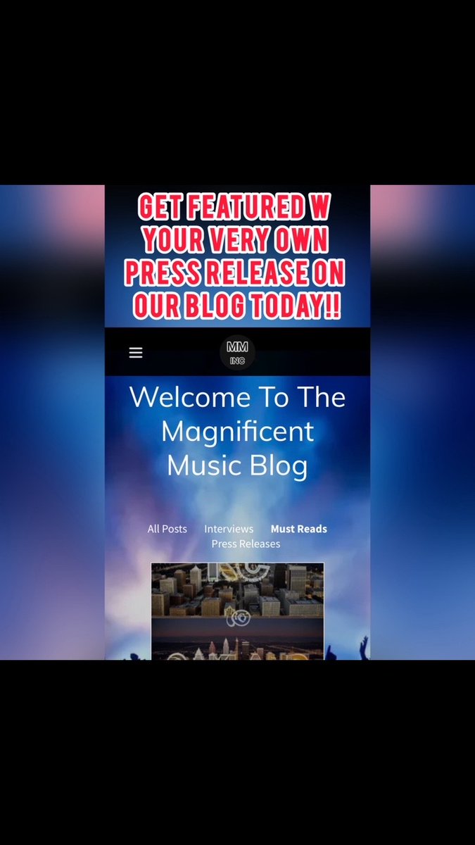 MagnificentInc's tweet photo. Want to be a part of something special ⁉️ Then you’re one step away from being that something special ‼️ Click the link in the bio and take the first step to being in the spotlight today‼️

-

https://t.co/5nF2iT9pHi

-

#MMInc #MTGang🎙 #PressReleases #hiphopblog #hiphopmusic https://t.co/E5rhb21xQU