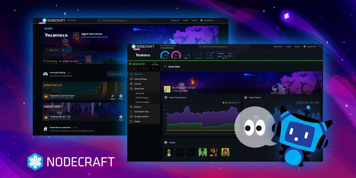 nodecraft's tweet photo. Something’s on the way...  👀💜  A new interface, new capabilities, and professional-level control.  

Nodepanel 2 is upgrading to Nodecraft Pro on July 23!  #sneakpeek https://t.co/XVhA6T446A