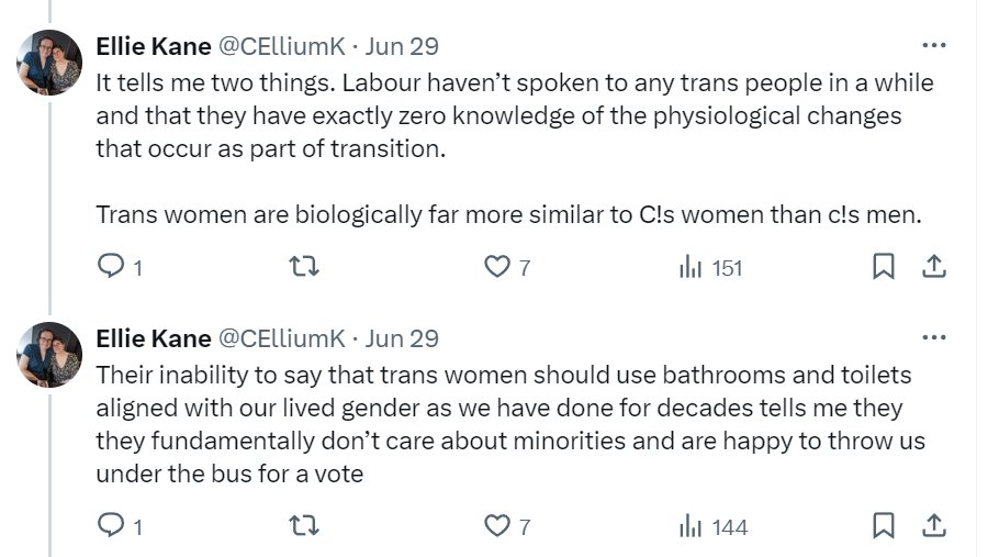 lmm1874's tweet photo. This medical doctor admits that his altered male body is not female ('more like' is not IS).

But is still grumpy that he can't access female spaces.

Natch. https://t.co/zmo5nzeB3M