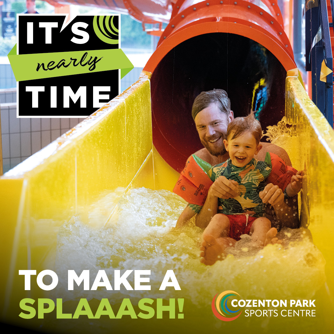 medway_council's tweet photo. The wait is nearly over ⏳ 

Cozenton Park Sports Centre opens tomorrow 🥳 

Booking is open to everyone. View our website to check timetables for swimming and fun pool, fitness classes and gym and book a session:

https://t.co/YkQgbEpKnt

#ItsNearlyTime https://t.co/fcqj0wMgAV