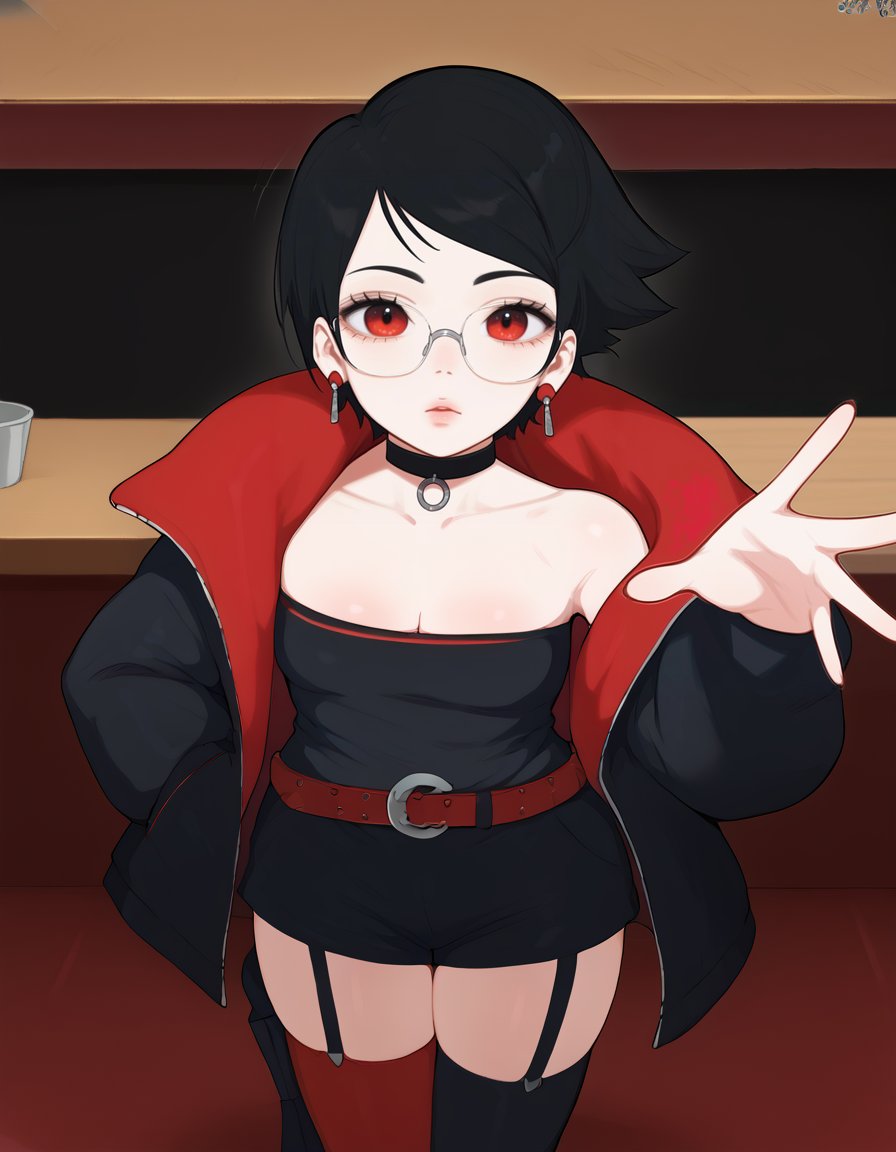 Sarada Uchiha from Boruto, I'm tempted to read boruto and then start with blue vortex or should I wait for the animation?