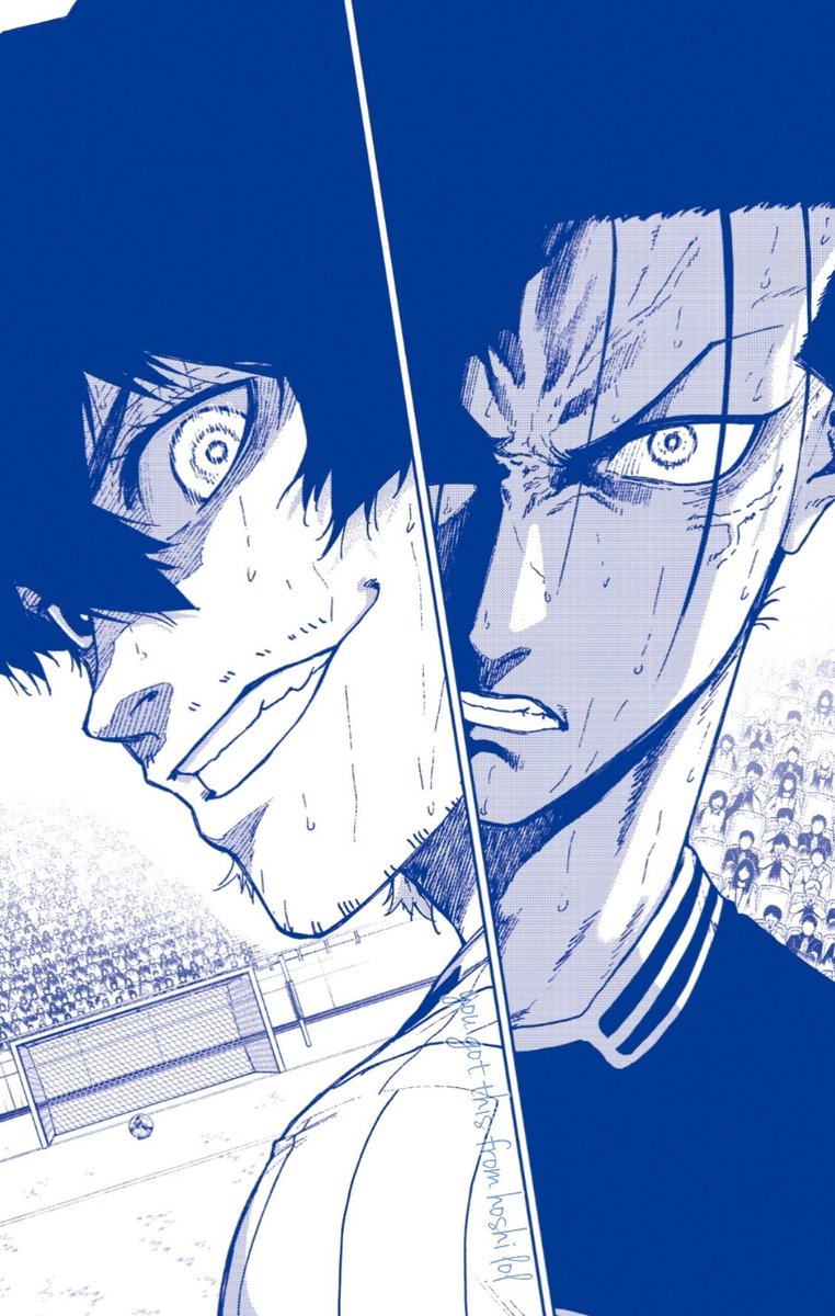 Kaiserx101's tweet photo. Aiku and Barou played against each other before the match against the U-20s ! They played during the nationals and Aiku's team won just before the start of Blue Lock !

Source : Barou’s Novel https://t.co/HUASXTzLRb