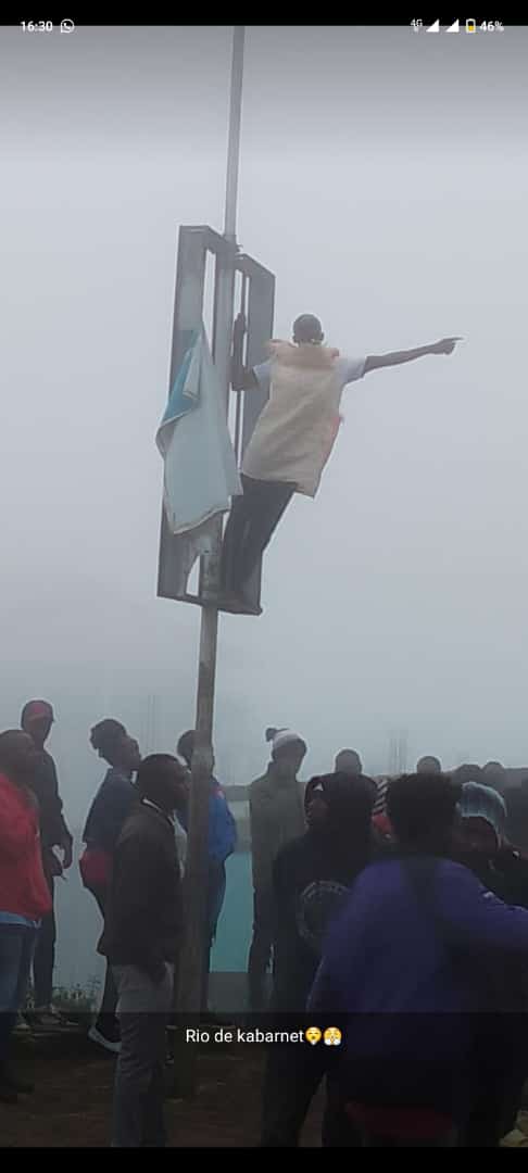 KimosopVincent's tweet photo. Just in Baringo  Kabarnet today Protests
#RutoMustGo #mandamano #OccupyEveywhere #KenyaNiYetu #FreePoloKimani Nakuru https://t.co/s9wxvnlwH9