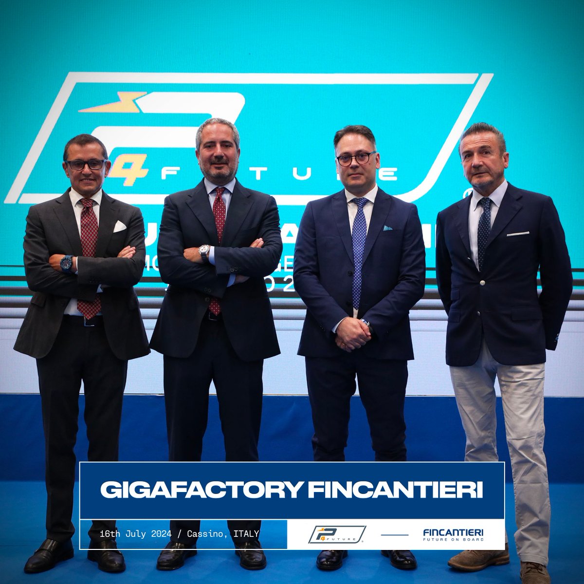 Fincantieri's tweet photo. The new challenge to revolutionize marine propulsion systems passes through Cassino, where today we inaugurated the production plant of #Power4Future, a joint venture between our #FincantieriSI and #FaistGroup.
This strategic center aims to produce lithium-ion modules, battery packs, and energy storage systems entirely on national soil, a true "gigafactory" where the batteries of the future can be envisioned and created.
An ambitious project realized also thanks to the support of a Development Contract authorized by @mimit_gov and managed by @Invitalia on behalf of the Ministry, aimed at establishing a new production unit and carrying out a research and development project for new energy systems, capable of creating 60 new jobs.
The event, attended by our CEO Pierroberto #Folgiero, Power4Future CEO Fabio #Patti, Fincantieri SI CEO Piero #Grillo, the President of Faist Limited Gianfranco #Natali, the Head of Major Investments at Invitalia Stefano #Piccaluga and the Rector of the University of Cassino Marco Dell’Isola, concluded with the ribbon-cutting of the semi-automatic lithium-ion module and battery pack line, and the opening of the expo area.
“The most significant challenge is decarbonization, and with Power4Future, we are laying the foundation to create a new electric propulsion system that has enormous implications for the entire electrification system of the country”, commented our CEO Folgiero during the event.
Best wishes to Power 4 Future for this important milestone in their journey towards a future of sustainable innovation.
#Fincantieri #FutureOnBoard #Energy #Innovation #Sustainability