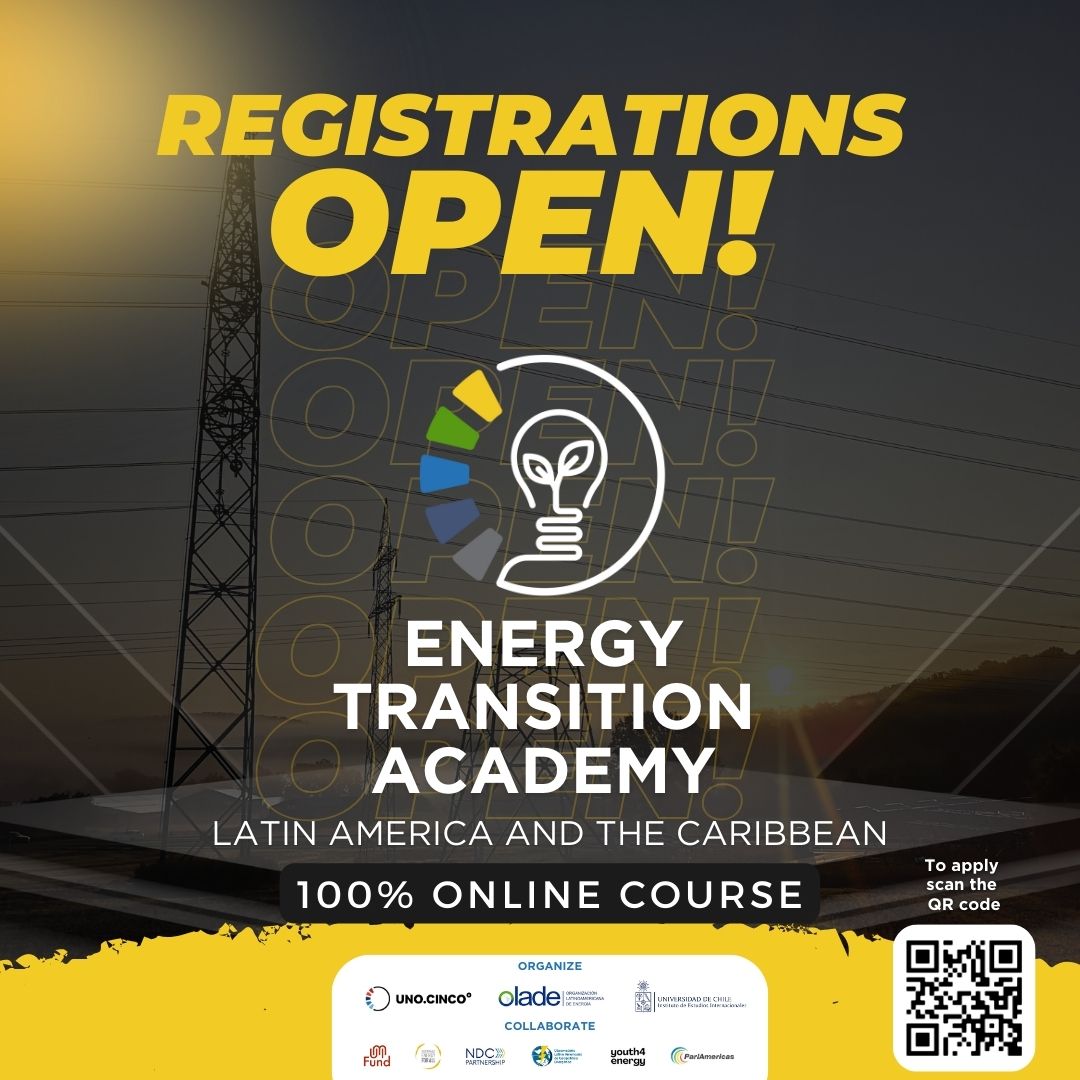 OLACDEORG's tweet photo. ¿Quieres ser parte del cambio hacia un futuro más verde? Únete a nuestra Academia Juvenil de Transición Energética y conviértete en un líder en sostenibilidad y energías renovables en esta oportunidad 100% online y gratuita⚡🌱

¿Cómo? En tan solo dos pasos, ambos encontrados en el link https://t.co/Inxc4fV9RH o directo en el QR de la imagen.

✅PASO 1: Registrarse en Capevlac
✅PASO 2: Inscribirse en ATE LATAM

¿Qué ofrecemos?
•⁠  ⁠Traducción simultánea: español, portugués e inglés.
•⁠  ⁠13 clases con expertos, reuniones de reforzamiento, trabajo final y certificado de participación.
•⁠  ⁠Interacción con diferentes personas de América Latina y el Caribe.
•⁠  ⁠Participarás en la publicación de un libro ilustrado.

🗓 Fecha de Inicio y término: Jueves 26 de septiembre - jueves 17 de noviembre

🎯 ¿A quién va dirigido? Jóvenes, sociedad civil, profesionales y todas aquellas personas con interés en el área, sin límite de edad.

📢 ¡No te pierdas esta oportunidad única! Las plazas son limitadas.

🔗 Link de inscripción: https://t.co/Inxc4fV9RH
o en las redes de @uno.cinco, @oladealc y @ieiuchile

Colaboradores / Collaborators:  
@oladeorg
@ieiuchile
@youth4energy
@SEforALLorg
@ObsEnergiaUNILA
@ndcpartnership
@RedPE_Chile
@UnoPuntoCincoC

#Transicionenergetica #EnergíaRenovable #Latinoamérica #Caribe #Sostenibilidad #EnergíaLimpia #Descarbonización #JusticiaSocial #PostulaYa

¡Te esperamos!
