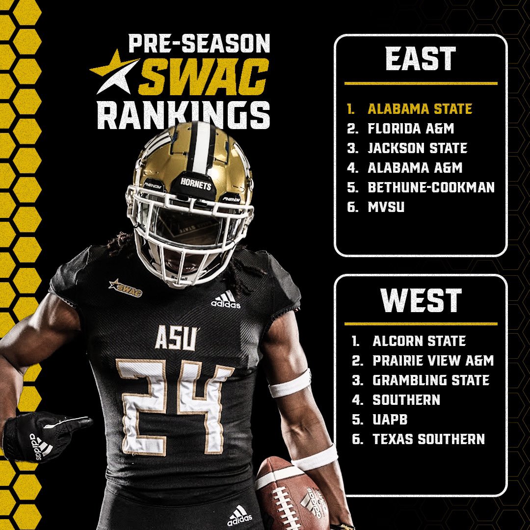 We are SWAC Preseason No. 1 in the East 🏈

#SWARMAS1