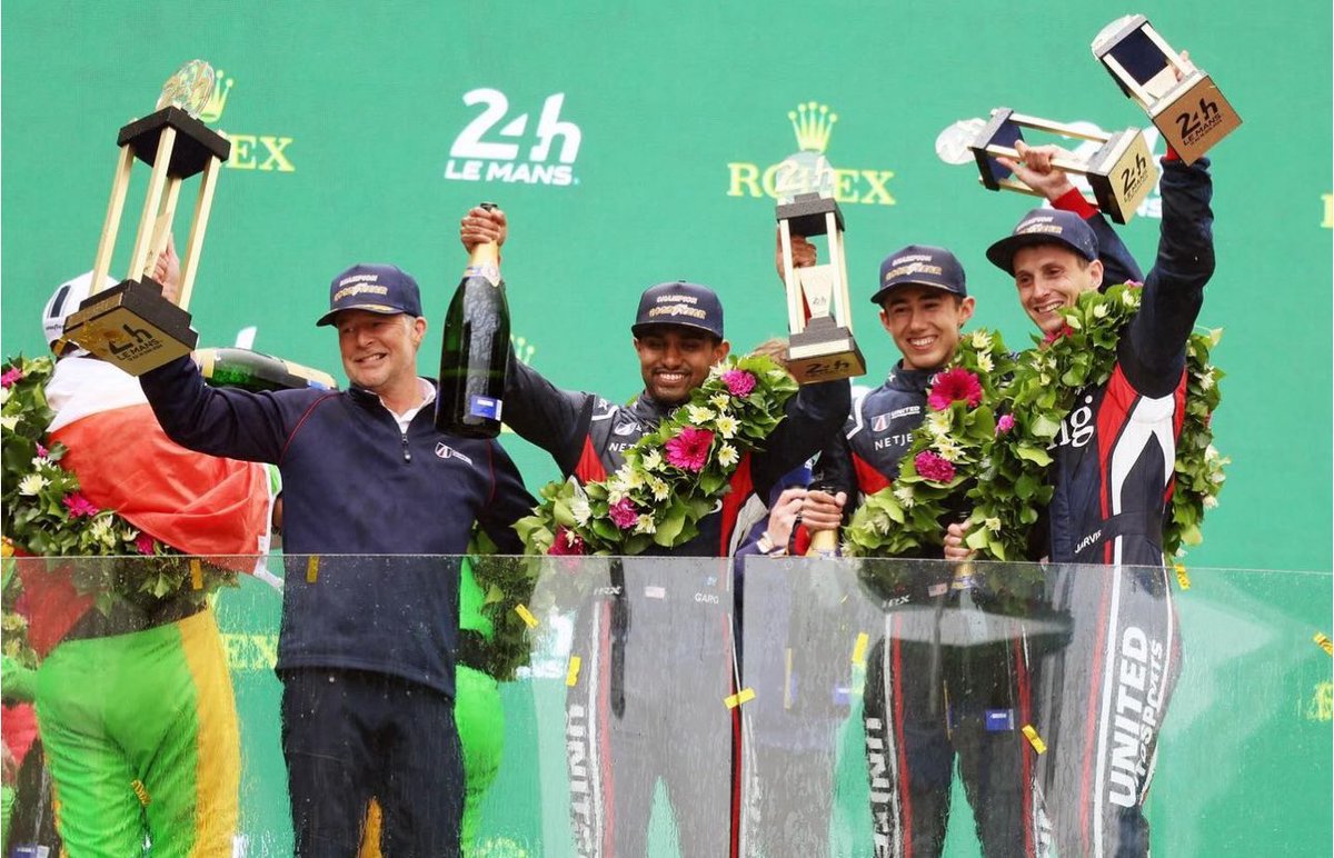 Can’t believe it’s been a month since winning the <a href="/24hoursoflemans/">24 Hours of Le Mans</a> — a day I will never forget! <a href="/UnitedAutosport/">United Autosports</a> #LeMans #LMP2 #racing