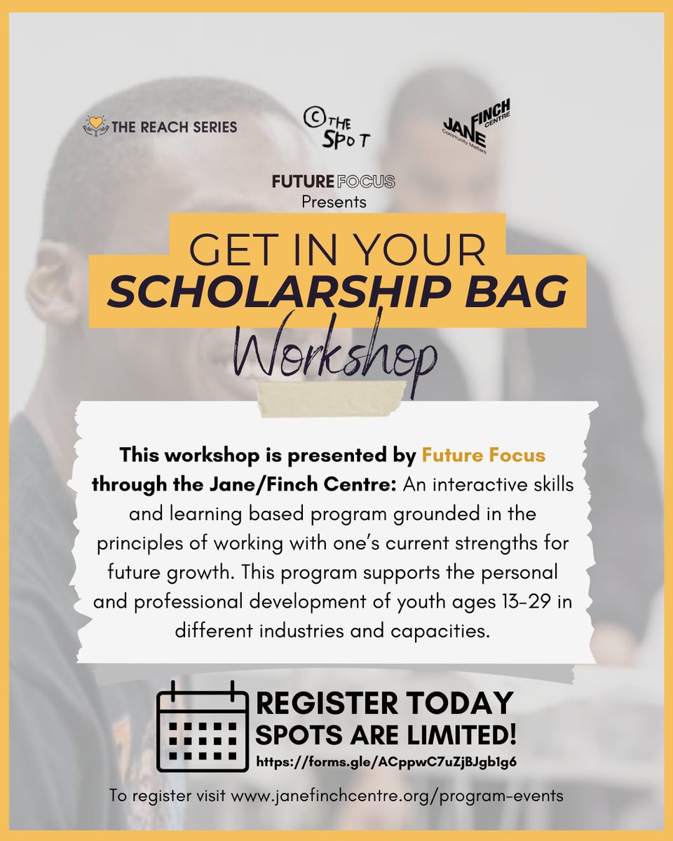 Meet your workshop facilitator, Kwasi Adu-Poku 🌟

Join us at the "Get in Your Scholarship Bag" workshop and learn from the best!

📍The Spot, Yorkgate Mall, from 6:30 PM - 7:30 PM starting July 18

Spots are limited! Register now:
Registration link: forms.gle/ACppwC7uZjBJgb…