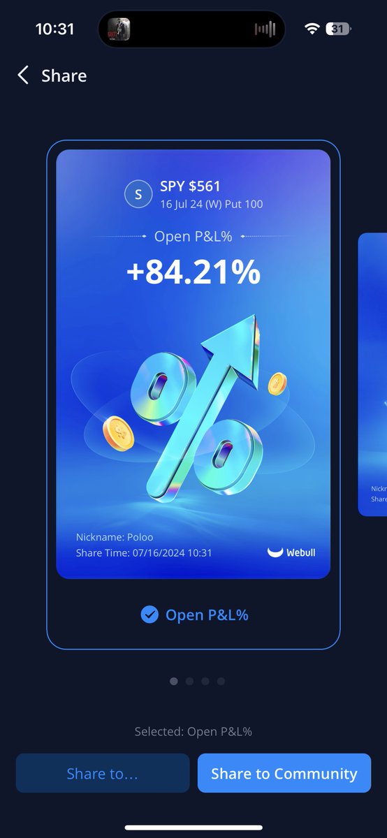 poloalgo's tweet photo. first 0dte in a while .. trimmed most at 70% https://t.co/3xdC4j4spL
