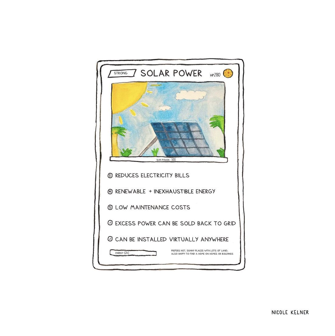 RockyMtnInst's tweet photo. 🌞#GoodClimateNews: Solar panels lower electricity costs, reduce carbon emissions, and enhance grid resilience.

Today, 7% of US homes have solar; by 2030, it should grow to 15%: https://t.co/nWZESFUVU1

🎨 By: @NicoleKelner https://t.co/P0J2ubVUBV