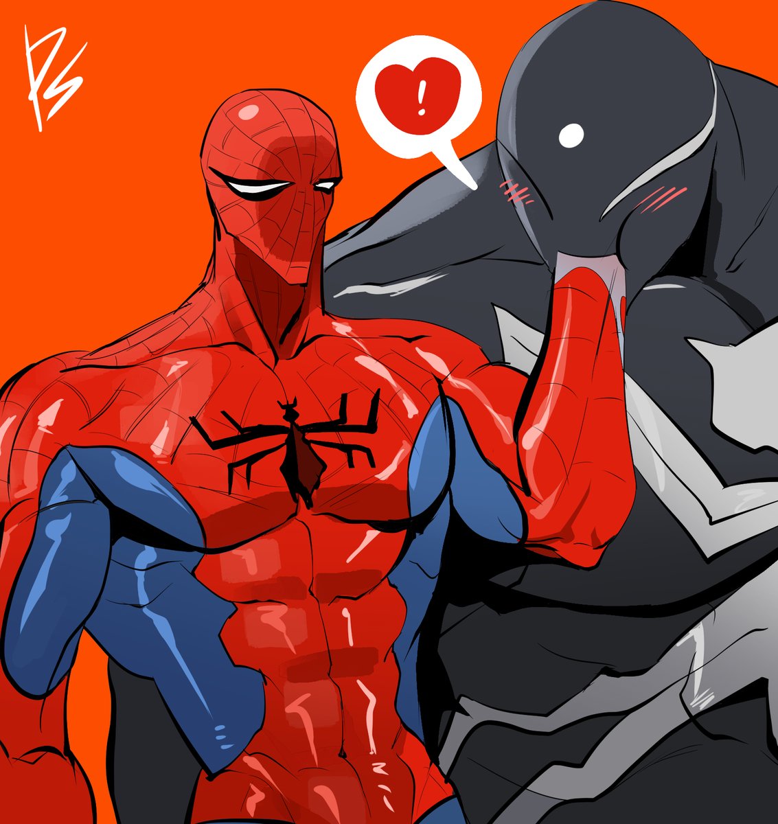simloveyou's tweet photo. Venom&amp;Spider-Man(?) https://t.co/QIuodQPYfQ