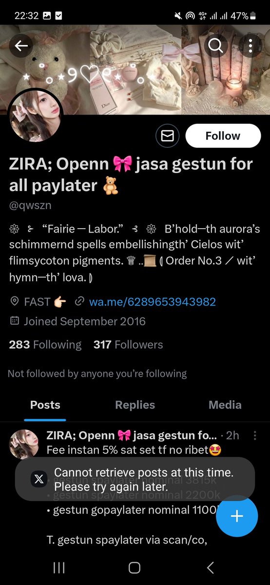 bwahkiwi's tweet photo. GESTUN PENIPU (@qwszn) 

No hp: 089653943982 atas nama NAZIRA

Ini gak gw sempet gw ss semuanya tp untung ada bukti pas bayarr 😭😭 cape bgt pdhl 1,2 jt tuh gede woeeee gw kan butuh duitnya kocak!!  hati2 yaa semuanya semoga jgn sampe ada yg ngalamin kyk gini jg 😭 https://t.co/AKLOrbSleE