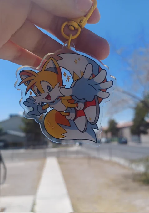 I still have beautiful sonic keychains available! I also have a Shadow Keychain that will go well with all the shadow stickers at my store.  
