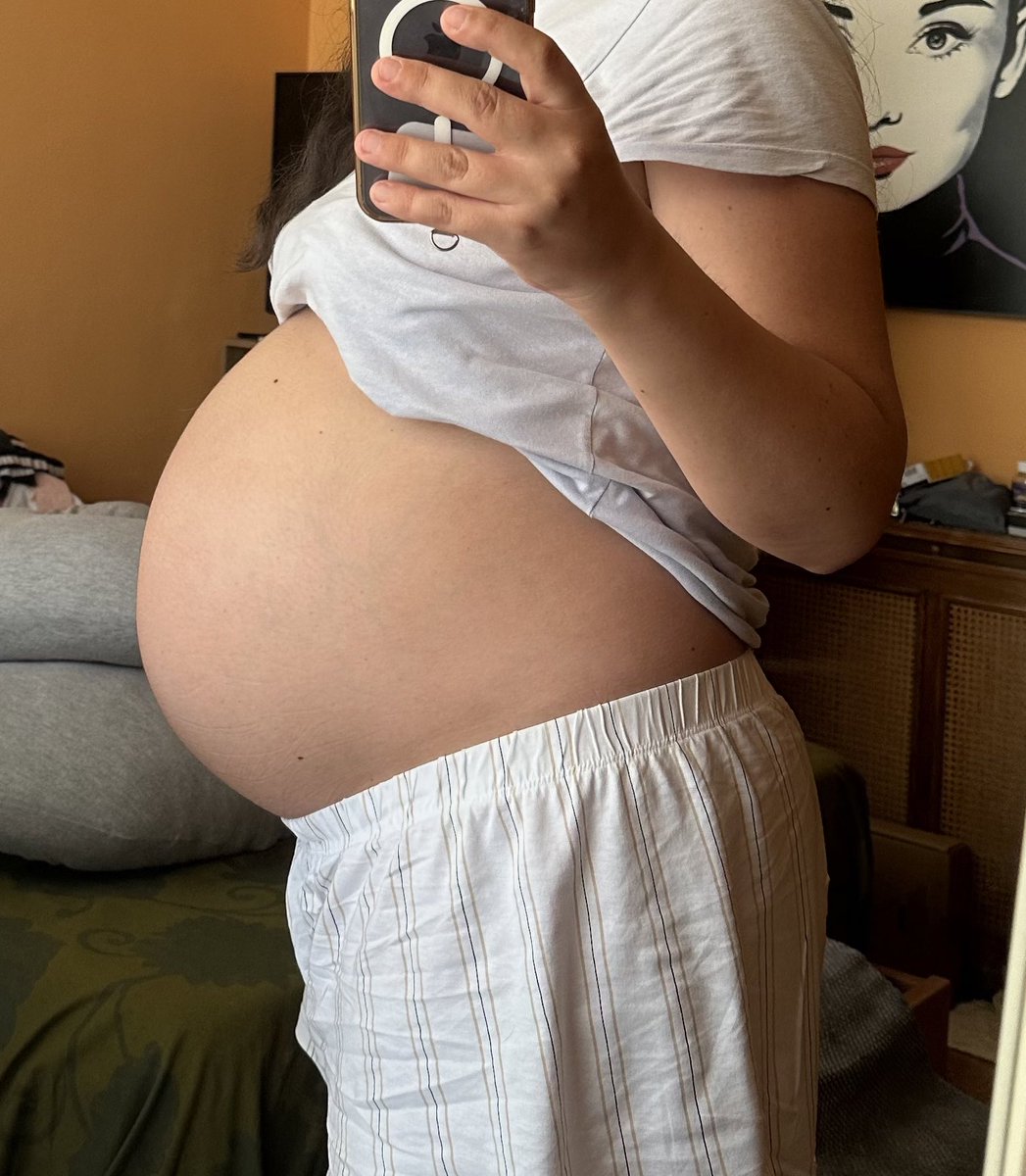 Último día con el peque dentro 🥹 mañana por la mañana cesárea, ¡qué ganas de abrazarte pequeñoB! 👶🏻 #infertilpreñis