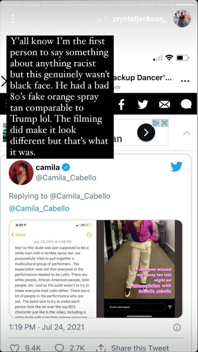 hitmehards's tweet photo. o empresario dela foi quem curtiu, tirou, e dps curtiu pela conta pessoal. aq tem likes da camila pró palestina. a maquiadora do dancarino - uma mulher negra - ja veio explicar que nao ocorreu blackface. agora vc podia falar sobre a fundacao do shawn esta em silencio sobre gaza. https://t.co/QOcQtz2K1m
