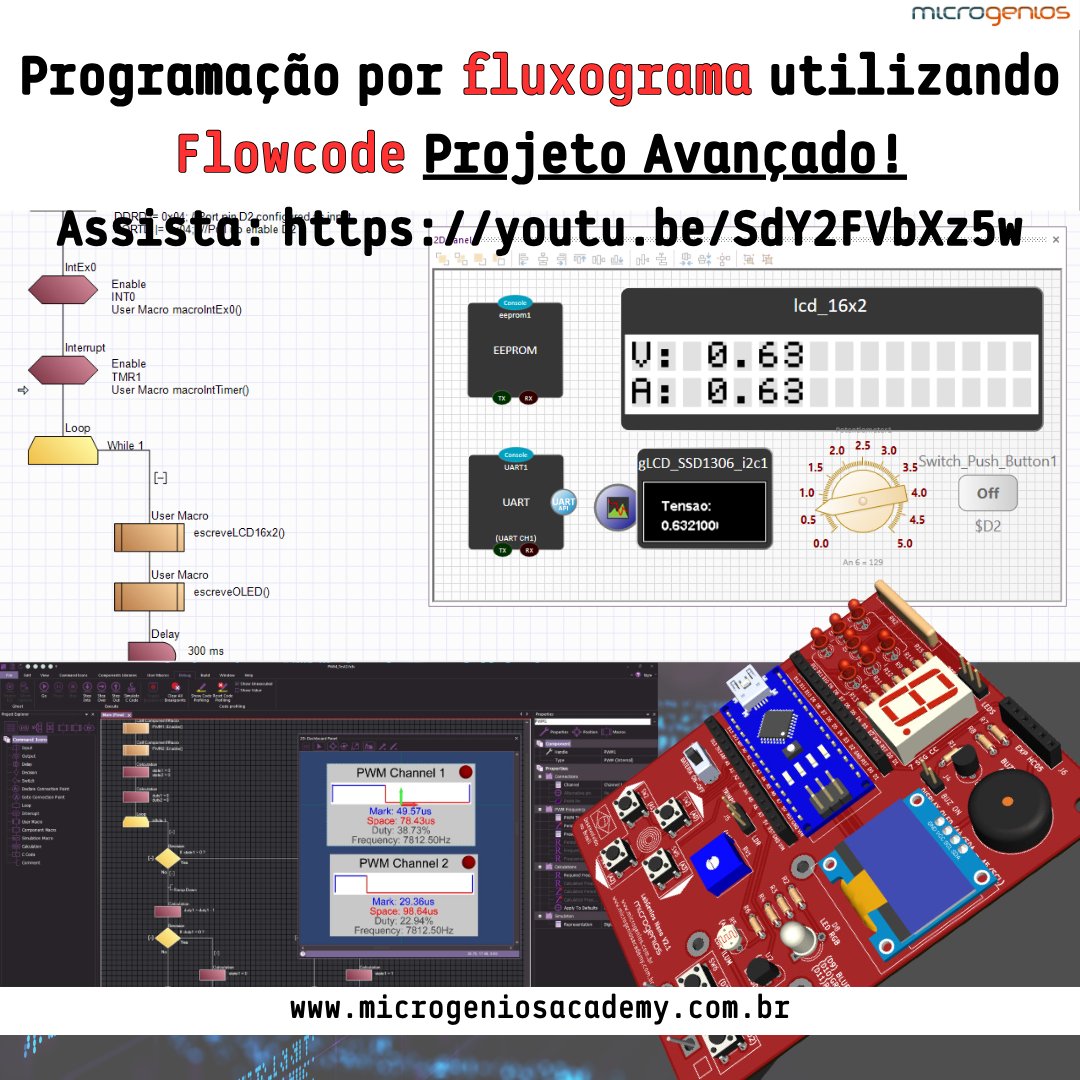 microgenios's tweet photo. Programação por fluxograma utilizando Flowcode para placas Arduino e LabGenios - Projeto Avançado

Assista Agora: https://t.co/8ojfocf2FI

#microgenios #MicrogeniosAcademy #Flowcode #microcontrolador #arduino #LabGenios #eletronica #fluxograma #IoT #PIC #RaspberryPi #ESP32 https://t.co/uLrZeHgIm8