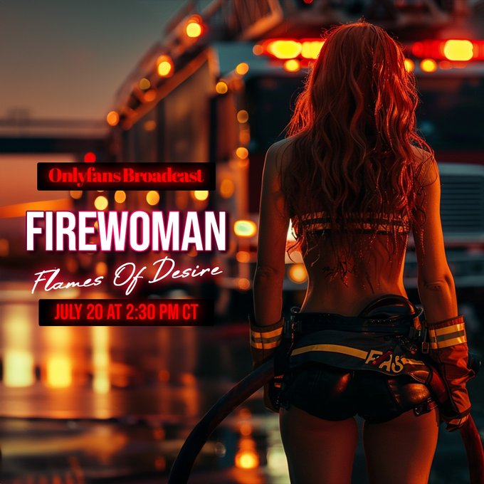 &diams;️𝐋𝐈𝐕𝐄 𝐒𝐇𝐎𝐖 𝐎𝐍 𝐎𝐍𝐋𝐘𝐅𝐀𝐍𝐒 &diams;️  ⏰ Saturday July 20 at 2:30 pm CT   ❤️&zwj;🔥 FIREWOMAN: FLAMES OF DESIRE ❤️&zwj;🔥